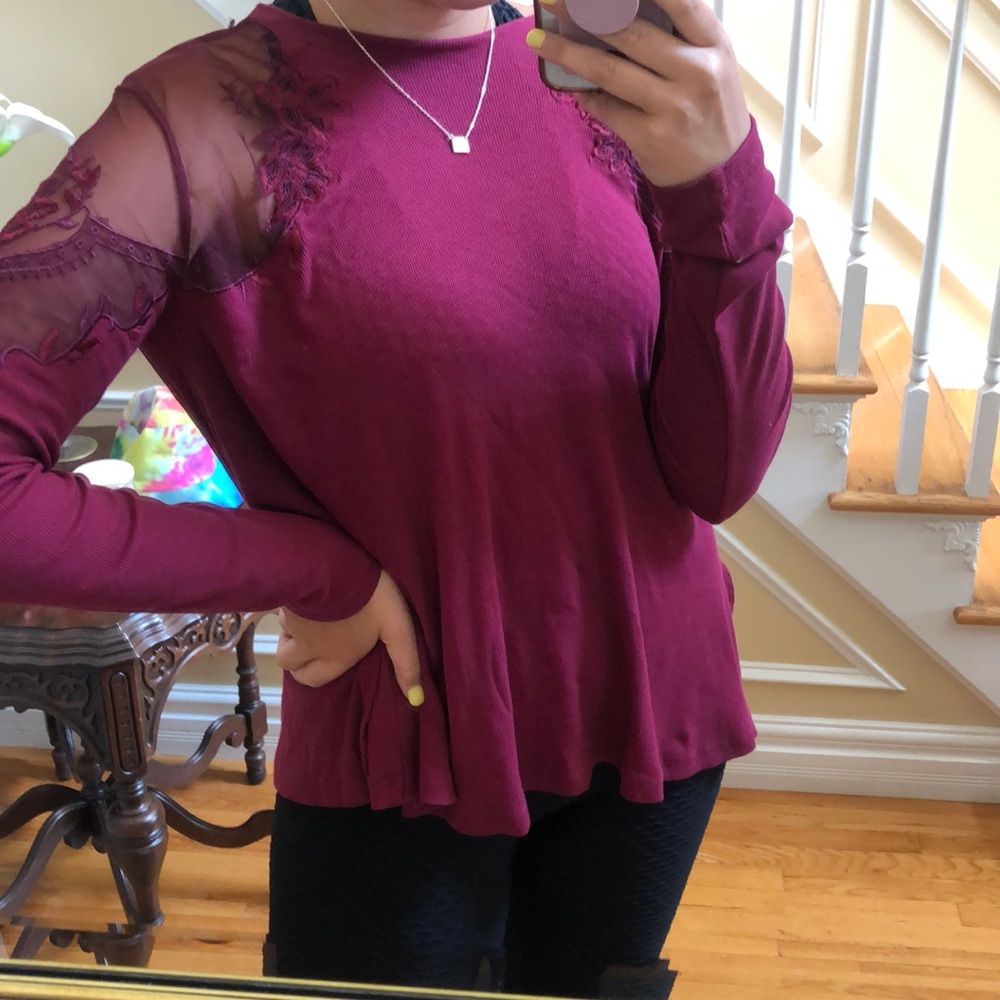 Free people long sleeve shirt
